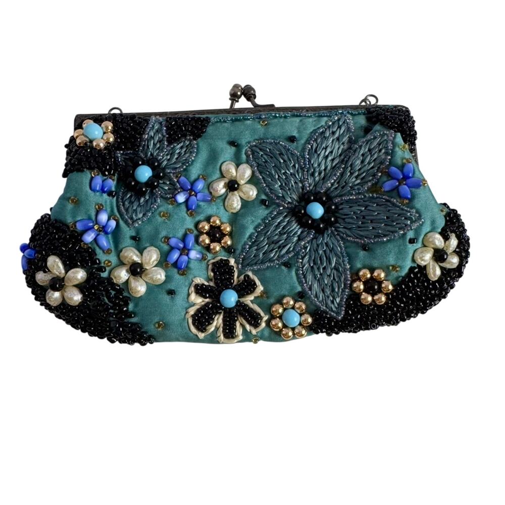 Vintage lot Clutch Bundle Santi Beaded + Sondra Roberts Fringe + Black - Picture 2 of 16